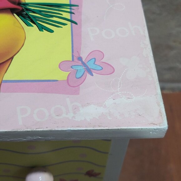 Winnie the Pooh Wooden Two Drawer Chest Jewelry Trinket Box - Picture 9 of 15